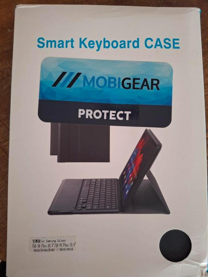 MobiGear Smart Keyboard Case voor Galaxy Tab S9 Plus, Computers en Software, Android Tablets, Nieuw, 12 inch, Ophalen of Verzenden