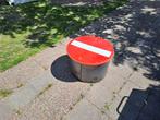 Stalen bijzettafel, Minder dan 55 cm, Gebruikt, Metaal of Aluminium, Rond