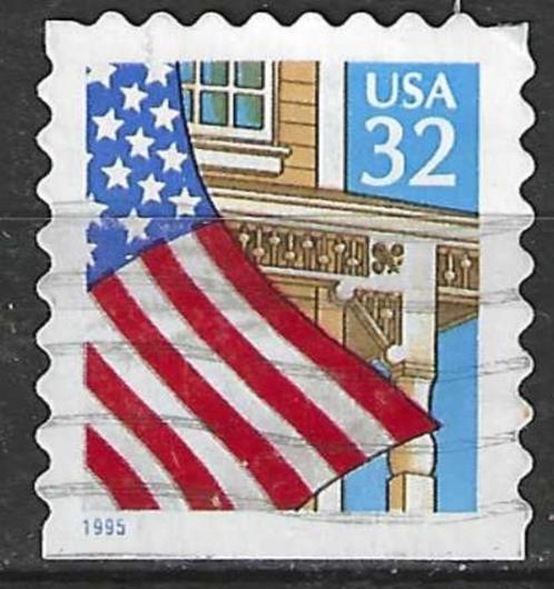 USA 1997 - Yvert 2578 O - Vlag op veranda (ST), Postzegels en Munten, Postzegels | Amerika, Gestempeld, Noord-Amerika, Verzenden