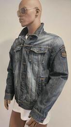 Pme Legend spijkerjas / denim jeans jack met badges (XXL)