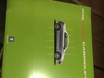 Peugeot 2hartje6 of 206 CC brochure/auto folder '98 - '06 beschikbaar voor biedingen
