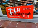 Vintage Hub. Rouckhout Emaille Reclamebord Melle, Ophalen of Verzenden