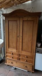 Houten Kast, 2 deurs met laden, Antiek en Kunst, Ophalen