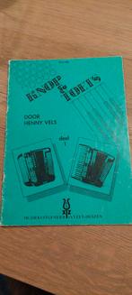 KNOP EN TOETS DEEL 1 VOOR DE ACCORDEON LES HENNY VELS HUIZEN, Gebruikt, Les of Cursus, Ophalen of Verzenden, Populair