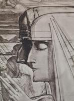 jan toorop 1858-1928 sanctis domicus litho, Ophalen of Verzenden