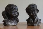 Set Beeldjes Geert Kunen (1964) : Jongen en meisje, Antiek en Kunst, Ophalen of Verzenden