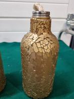 Olielamp flessen goud kleurig mozaiek, Ophalen of Verzenden, 'T Olde Gre-j, Info@toldegrej.nl, Endepoelstraat 20f Didam