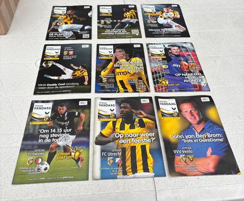 9 Vitesse Wedstrijdboekjes 2011/2012, Verzamelen, Sportartikelen en Voetbal, Zo goed als nieuw, Boek of Tijdschrift, Vitesse, Ophalen of Verzenden