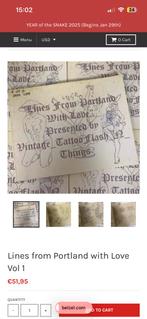 Vintage tattoo flash - lines fron Portland with love, Ophalen of Verzenden, Zo goed als nieuw