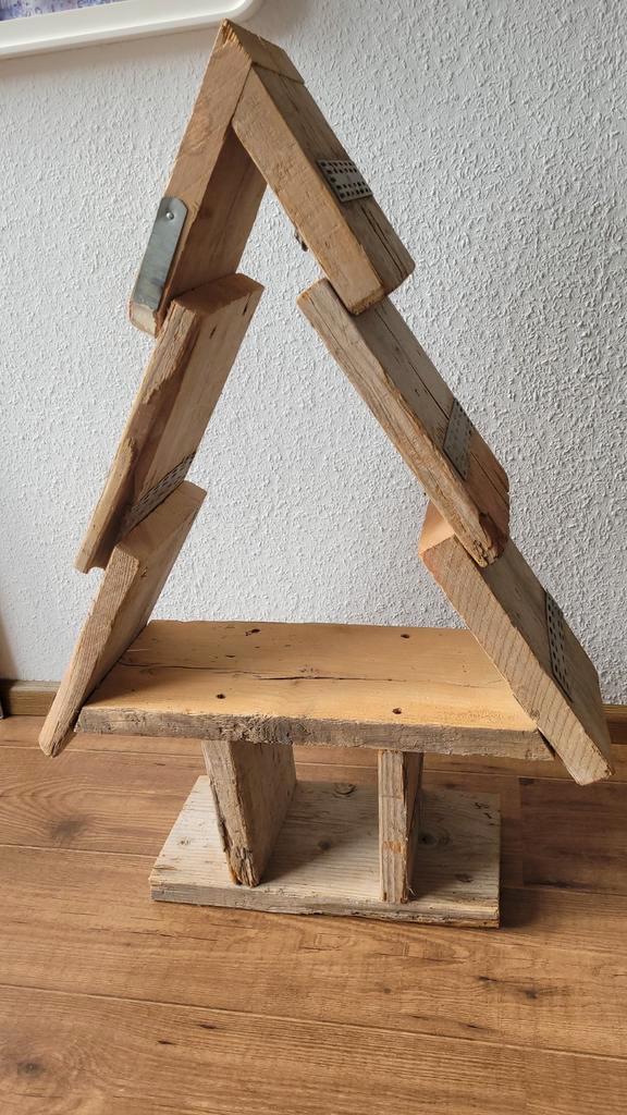 Steigerhouten Kerstboom - Decoratie voor Binnen, Huis en Inrichting, Woonaccessoires | Wandplanken en Boekenplanken, Zo goed als nieuw