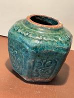 Antiek Chinese Groen Geglazuurde Gemberpot, Ophalen of Verzenden