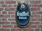 Ovaal bol Gaffel Kölsch bier emaille reclamebord, Verzamelen, Merken en Reclamevoorwerpen, Ophalen of Verzenden, Gebruikt, Reclamebord