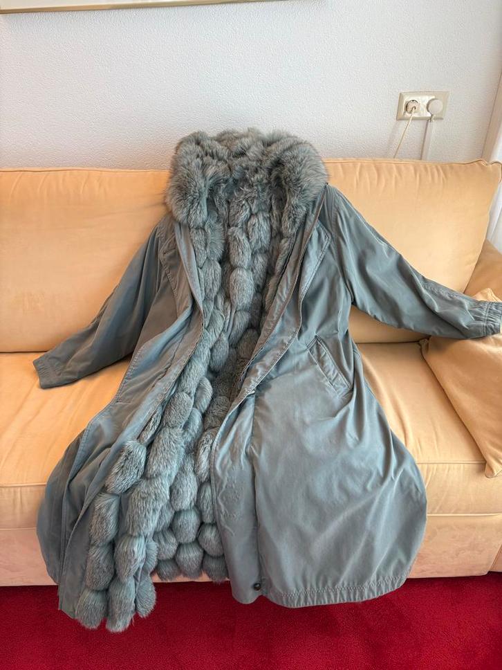 Prachtige Gemmi by Grünstein Bontjas - Zacht Groen, Kleding | Dames, Jassen | Winter, Zo goed als nieuw, Maat 42/44 (L), Groen