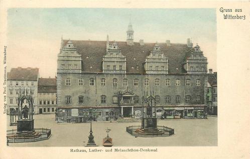 (701-298-019) Wittenberg Rathaus, Verzamelen, Ansichtkaarten | Buitenland, Duitsland, Ophalen of Verzenden