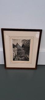 Hendrik de Laat ets van de Uilenburg Den Bosch, Antiek en Kunst, Kunst | Etsen en Gravures, Ophalen of Verzenden