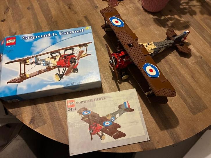Lego Sopwith Camel - op 2 stukjes na compleet, Kinderen en Baby's, Speelgoed | Duplo en Lego, Gebruikt, Lego, Complete set, Ophalen of Verzenden