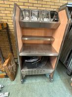 Horeca bestek bak met wielen, Ophalen, Zo goed als nieuw, Rvs of Chroom