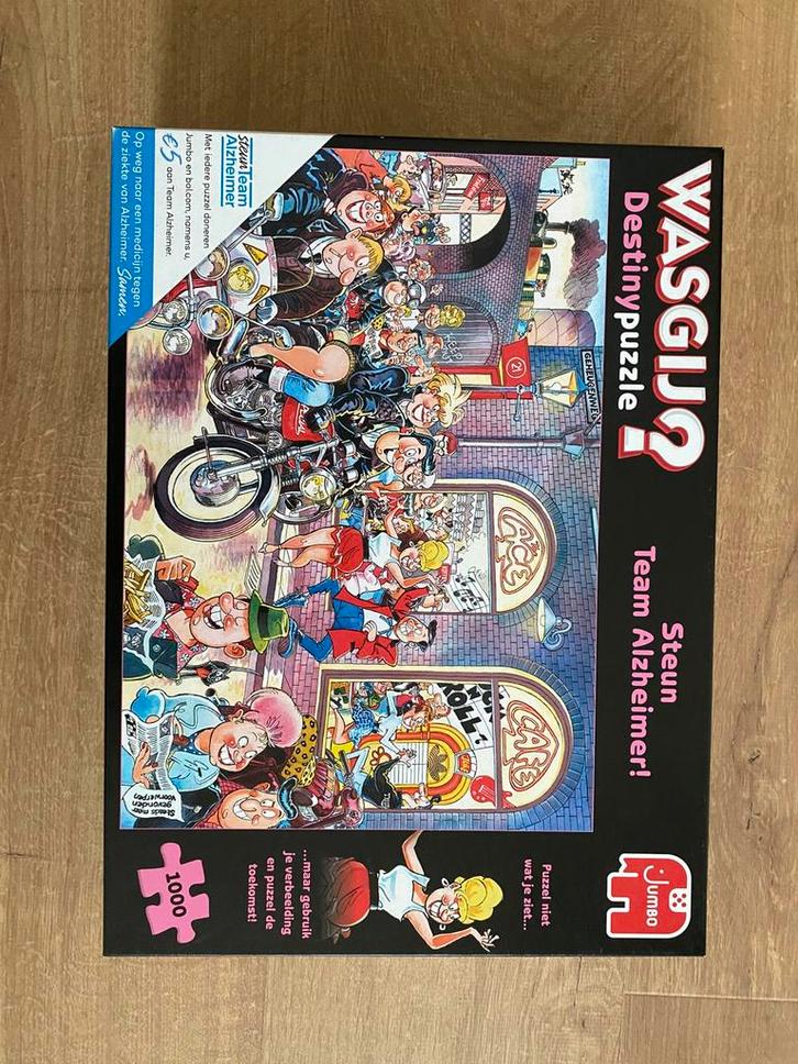 Wasgij Destiny Alzheimer, 1000 stukjes, Hobby en Vrije tijd, Denksport en Puzzels, Zo goed als nieuw, Legpuzzel, 500 t/m 1500 stukjes