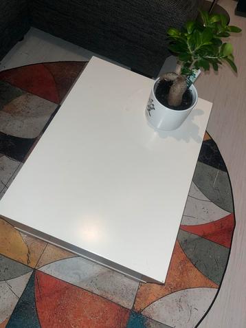 Wit Salontafeltje - 60x45x35 cm beschikbaar voor biedingen