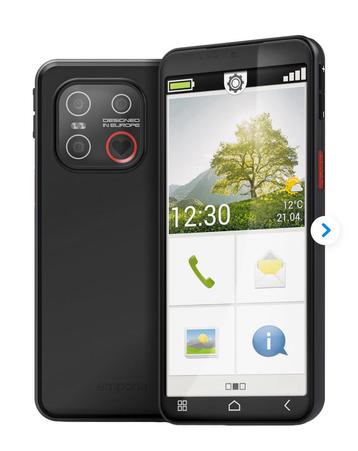 Emporia SMART.7mini Zwart 4G geseald factuur + garantie beschikbaar voor biedingen