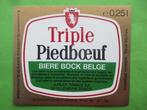 bieretiket Belgie 28-11 (K33) piedboeuf, Ophalen of Verzenden, Nieuw, Overige typen, Overige merken