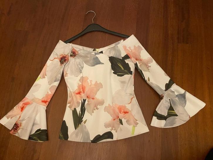 Ted Baker top XS, Kleding | Dames, Tops, Nieuw, Maat 34 (XS) of kleiner, Wit, Lange mouw, Verzenden