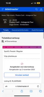 Playboi Carti staanplaats 25 november, Tickets en Kaartjes, Concerten | R&B en Hiphop, November