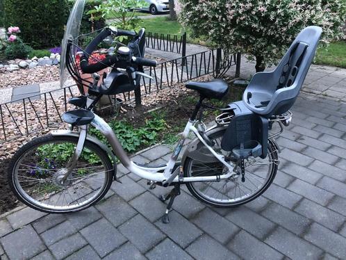 Moederfiets, Fietsen en Brommers, Fietsen | Dames | Moederfietsen, Gebruikt, Sparta, 2 zitjes, Dubbele standaard, Versnellingen