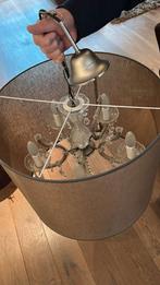 Klassieke hanglamp met stoffen rand, Ophalen, Gebruikt, 50 tot 75 cm, Klassiek