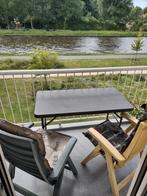 Inklapbare tuinset, 2 stoelen + tafel, Ophalen, Gebruikt, Kunststof, Inklapbaar