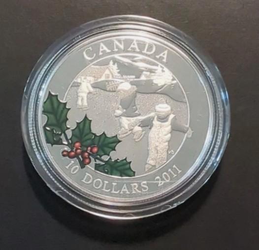 Canada - $10 Fine Silver Coin - Little Skaters 2011, Postzegels en Munten, Munten | Amerika, Setje, Noord-Amerika, Zilver, Verzenden