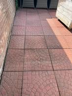 Tuin tegels, betontegels rood, Tuin en Terras, Tegels en Klinkers, Ophalen, Gebruikt, 10 m² of meer, Beton