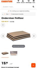 Ondervloer platen Finifloor voor vinyl, Ophalen, Overige materialen, 30 cm of meer, Gebruikt