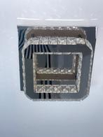 Moderne Plafondlamp met Kristallen, Ophalen, Zo goed als nieuw, Metaal