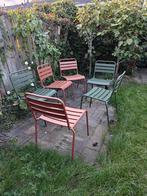 Maximavida Tuinstoelen - Metaal - Groen en Terra Cotta, Ophalen, Gebruikt, Metaal, Stapelbaar