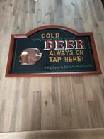 Decoratief Bierbord - Cold Beer Always On Tap, Ophalen of Verzenden, Zo goed als nieuw