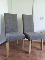 2 Eetkamer stoelen, Huis en Inrichting, Stoelen, Twee, Gebruikt, Bruin, Hout