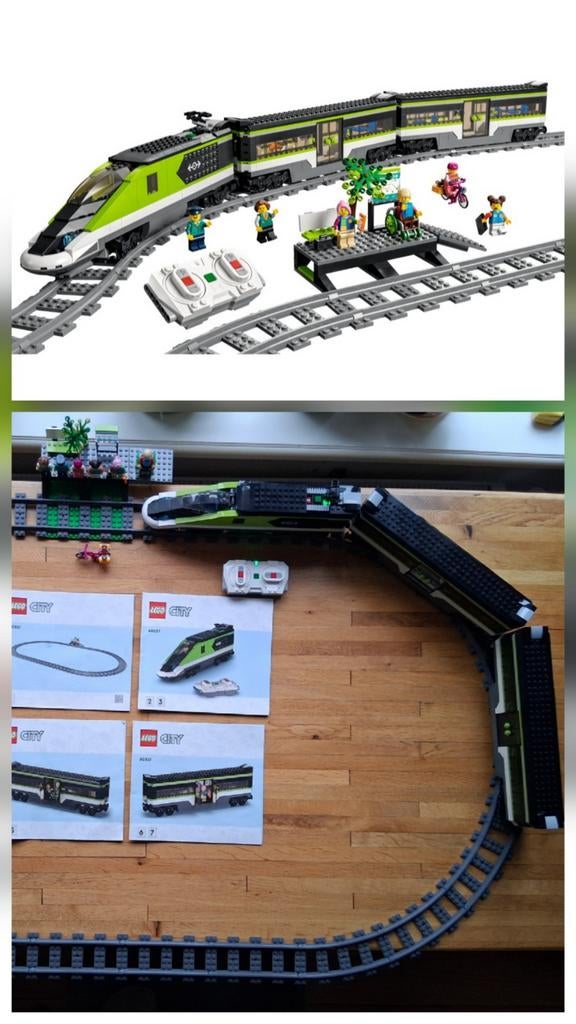 Lego city sneltrein 60337 complete set + alle bouw boekjes, Kinderen en Baby's, Speelgoed | Duplo en Lego, Ophalen of Verzenden