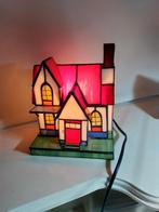 Prachtig glas in lood huisje met verlichting, Ophalen of Verzenden, Zo goed als nieuw, Glas