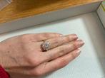 Mooie ring met Swarovski kristal NIEUW goud zilver maat 17, Nieuw, Goud, 17 tot 18, Met kristal