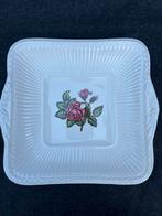 Wedgwood Moss Rose Serveerschaal Vierkant, Gebruikt, Porselein of Keramiek, Schaal, Vierkant
