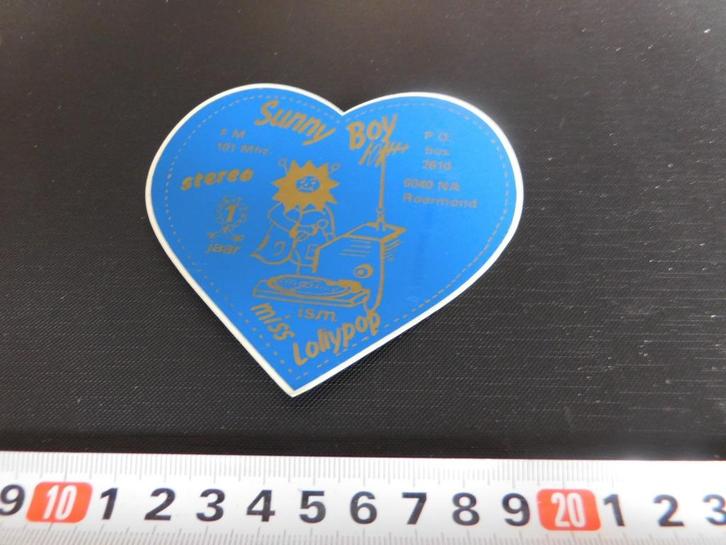stickers Roermond SUNNY BOY ism Miss LOLLYPOP  Blauw, Verzamelen, Stickers, Zo goed als nieuw, Ophalen