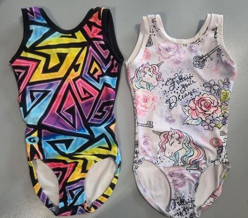 Gymgear turnpakjes maat 8  (128/134) + broekjes, Sport en Fitness, Turnen, Zo goed als nieuw, Turnpak(je), Kindermaat 122 t/m 140