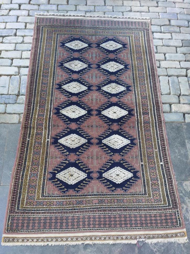 Oosters Perzisch Handgeknoopt Tapijt Kleed witte vlakken, Huis en Inrichting, Stoffering | Tapijten en Kleden, Gebruikt, 100 tot 150 cm