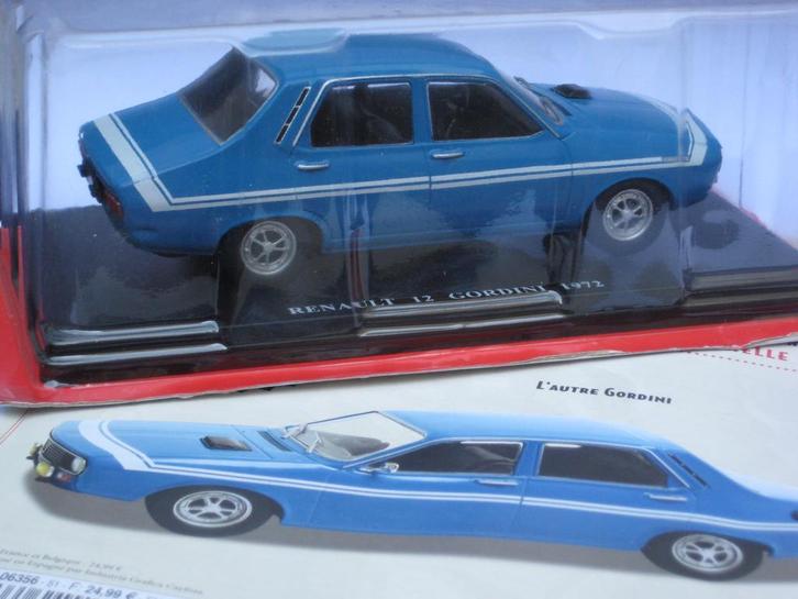 Renault 12 Gordini Auto Vintage Hachette 1:24, Hobby en Vrije tijd, Modelauto's | 1:24, Nieuw, Auto, Overige merken, Ophalen of Verzenden