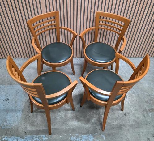 36 x Vintage cafestoelen cafe bistro horeca stoelen hout, Huis en Inrichting, Stoelen, Zo goed als nieuw, Vijf, Zes of meer stoelen
