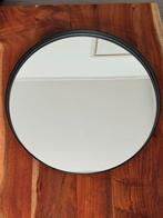 Ronde spiegel zwart – nette staat, Gebruikt, Rond, Ophalen of Verzenden, 75 tot 100 cm