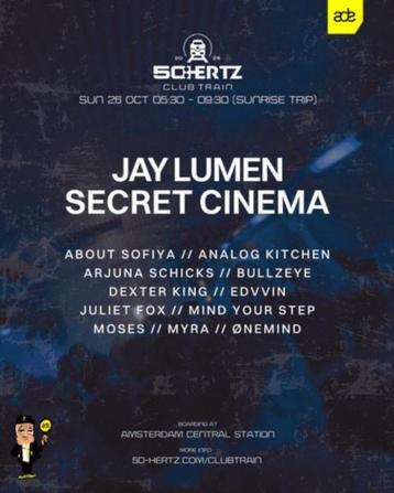 2 kaartjes 50:HERTZ Presents JAY Lumen 26 oktober Amsterdam beschikbaar voor biedingen