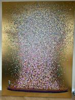 Groot Kare Design schilderij – Flower Boat – 160 x 120 cm, Huis en Inrichting, Woonaccessoires | Schilderijen, Tekeningen en Foto's