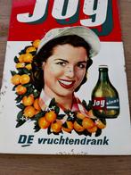 Vintage Joy Sinas Reclamebord, Verzamelen, Ophalen, Gebruikt, Reclamebord